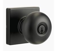 BRINKS Manopola per porta a sfera con chiave contemporanea, nero opaco, progettata per case eleganti e moderne e si abbina perfettamente con decorazioni interne