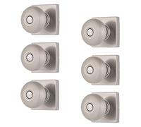 BRINKS Pomello a sfera per porta, stile contemporaneo, set di serrature moderne, per interni ed eleganti decorazioni per la casa, nichel satinato (confezione da 6)