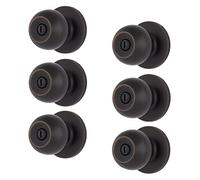 BRINKS Pomello per porta di transizione - Set di serrature per porte interne in bronzo toscano, si fonde perfettamente con l'arredamento interno, confezione da 6