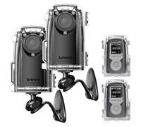 Brinno Confezione da 2 telecamere Time Lapse BCC300-M, fotocamera Timelapse 2023, costruzione per esterni, HDR FHD1080P con montaggio a parete, schermo LCD, batteria a lunga durata, custodia