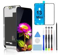 Brinonac Display per iPhone 13 Mini, 5,4" Schermo Full HD LCD Retina Kit Sostituzione Touch Screen Digitizer Assembly Set