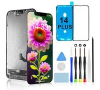 Brinonac Display per iPhone 14 Plus - Schermo LCD Full HD da 6,7 Pollici, Set di Montaggio del digitalizzatore Touch con Attrezzi di Riparazione e Protezione in Vetro temperato