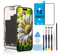 Brinonac Display per iPhone 15 PRO, Schermo LCD Retina Full HD 6,1", Kit di Sostituzione Touch Screen con Digitizer e Telaio