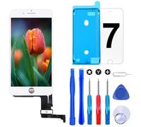 Brinonac Display per iPhone 7 Schermo Bianco 4,7 Pollici LCD Touch Screen Frame Vetro Schermo Kit Smontaggio Trasformazione Completo di Ricambio Utensili Inclusi