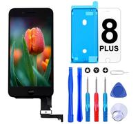 Brinonac Schermo di Ricambio per iPhone 8 Plus 5.5 Pollici LCD digitalizzatore Touch Screen LCD Sostituzione Telaio Telaio Set Completo con Strumenti e Pellicola Protettiva (Nero)
