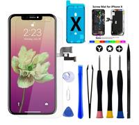 Brinonac Schermo Display OLED per iPhone X [Non LCD], 5,8" 3D Touch Screen Digitizer Parti di Ricambio con Strumenti di Riparazione e Protezione Schermo