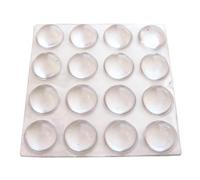 Brinox b78030h - Pack di 16 gocce protezione adesivi, 12 x 6 mm) trasparente