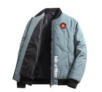 BRINSE Parka Uomo Invernale Is.le of M.a.n T.T, Da Lavoro Maniche Lunghe Antivento Giacca, per mantenere il caldo in inverno, Spesse(Green,S)