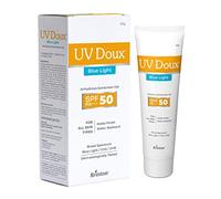 Brinton UV Doux Blue Light Tinted Sunscreen Gel SPF 50 PA+++ | Broad Spectrum Blue Light & UVA/UVB Protection | Sweat-Control & Water-Resistant, Dermatologist Tested | Unisex All Skin Types 50g