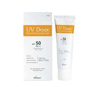 Brinton UV Doux Silicone Sunscreen Gel SPF 50 PA+++ | Broad Spectrum Face & Body Sunscreen | No White Cast, Non-Comedogenic, Paraben-Free, Water-Resistant | Dermatologist Tested, All Skin Types, 100g