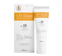 Brinton UV Doux Silicone Sunscreen Gel SPF 50 PA+++ | Broad Spectrum Sun Protection for Face & Body | Non-Comedogenic, Paraben-Free, Water-Resistant | Dermatologist Tested | 50gm