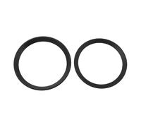 Briny River 1 Set Di Anelli Di Copertura Decorativi Per Logo Anteriore E Posteriore Dell'auto Compatibile con BMW Serie 3 F30 F31 98x82Mm/90x74Mm nero