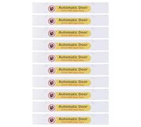 Briny River 10 Adesivi Per Porte Automatiche 5X1 Pollici Il Conducente Della "Automatic Door Driver Will Open Door" Adesivi In Vinile Impermeabili Per Auto Decalcomanie