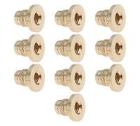 Briny River 10 inserti filettati zigrinati in ottone, M6 x 1,0 mm, 11,7 x 8,7 mm, per stampa 3D