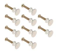 Briny River 10 Pezzi 12,5x10,5 Mm Mini Pomelli Retrò A Forma Di Fungo In Lega Viti Per Cassetti Per Mobili Portagioie