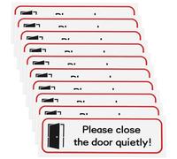 Briny River 10 pezzi 196 x 65 mm "Please Close The Door Quietly!" autoadesivo in PVC