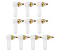 Briny River 10 Pezzi M2x16mm Supporto A Testa Sferica Giunto Terminale Del Tirante Per Auto RC Barca Bianco