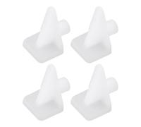 Briny River 100 pioli di supporto per mensole da 1/4 di pollice per mobili, armadi, armadietti, librerie, 5 x 5 mm/16 x 12 x 9 mm, bianco