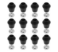 Briny River 12 piedini in gomma per grancassa, 3,3 x 3 cm, con dadi compatibili con speroni per grancassa, per altri tipi di gambe di batteria di forma simile