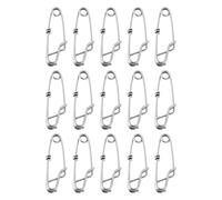 Briny River 15 pezzi clip per lenza lunga a scatto 1,8x60 mm clip per tonno in acciaio inossidabile per la pesca con lenza lunga