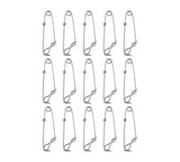 Briny River 15 Pezzi Clip Per Lenza Lunga A Scatto 2x80mm Clip Per Tonno In Acciaio Inossidabile Per La Pesca A Lunga Lenza Galleggianti Per La Pesca Allo Squalo Al Tonno Ai Granchi E Ai Gamberetti