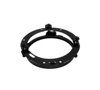 Briny River 1Pc Anello Di Montaggio Adattatore Per Fari A LED Rotondi Da 7 Pollici Per Motociclette Compatibile Con Wrangler JK 2007-2016 Compatibile Con Har-leys Davidson FLD 2012-2013 Nero