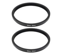 Briny River 2 anelli adattatori per lenti step-down in metallo, da 58 mm a 55 mm, compatibili con accessori per obiettivo della fotocamera