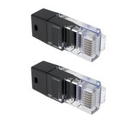 Briny River 2 Connettori RJ45 Con Resistenza Di Terminazione Da 120Ω Neri Per Test Di Cortocircuito Della Connessione Di Linea
