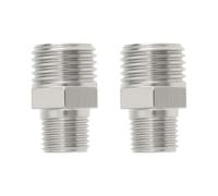 Briny River 2 Pezzi 1/4 BSP Maschio A M10 X 1 Maschio Riduttore Per Sistemi Pneumatici Sistemi Idraulici Ottone Nichelato