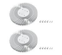 Briny River 2 Pezzi 90mmx10mm Dissipatore Di Calore Rotondo In Alluminio Raffreddamento Luce LED Da 10W