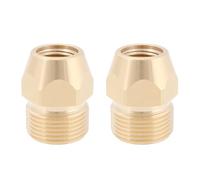 Briny River 2 Pezzi Adattatore Per Tubo Flessibile Per Idropulitrice Ad Alta Pressione M22x1,5 A G1/4" Connettore A Nipplo Per Rondella In Ottone