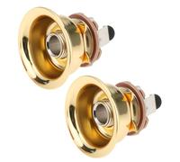 Briny River 2 Pezzi Di Presa Jack Da Incasso Per Chitarra Compatibile Con Fender Telecaster 9,3 X 27,5 Mm Oro