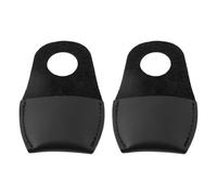 Briny River 2 Pezzi Di Protezione Per Il Pollice In Pelle 80x52 Mm Strumento Per Intaglio Del Legno Protezione Per Il Pollice Protezioni Per Ditali Strumenti Nero