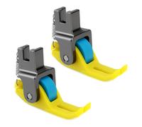 Briny River 2 Pezzi Piedino Premistoffa Per Cucire A Rullo 1 Parte Di Ricambio Per Piedino Premistoffa A Rullo Stretto Adatto Per Macchina Da Cucire A Punto Annodato Ad Ago Singolo Industriale