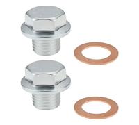 Briny River 2 Pezzi Vite Per Tappo Di Scarico Magnetico Per Moto M14 X 1,5 Mm Compatibile Con Simson M500-M700 In Acciaio