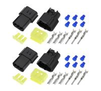 Briny River 2 Set Di Connettori Elettrici Impermeabili A 3 Pin Da 1,8 Mm AWG Per Moto Scooter Auto Camion