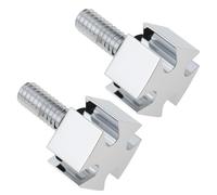 Briny River 2 Viti A Croce Per Bulloni Del Sedile Da 1/4 Di Pollice Compatibile Con Har-ley Fat Boy Silver