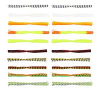 Briny River 20 Pezzi Pacchetti 40 fili gonne in silicone gonne in silicone jig forniture per la fabbricazione di esche da pesca gonna morbida per spinnerbait buzzbait pesca esche per spigole jig