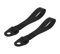 Briny River 2PCS Maniglie Tiraporta Nere da 22cm per Auto da Gara, Rally e Strada, Cinghie ad Alta Resistenza in Tessuto con Piastra di Montaggio in Acciaio da 12mm