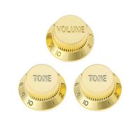 Briny River 3 Manopole Per Chitarra Elettrica Manopole Del Volume E Manopole Del Tono Foro Da 6 Mm Compatibile Con Stratocaster Oro