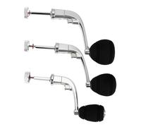 Briny River 3PCS Maniglia Per Mulinello Da Pesca In Lega Di Alluminio Con Pomello In EVA Maniglia Per Mulinello Da Pesca Rotante Per Mulinello Da Spinning Serie 1000-7000 3 Dimensioni Argento