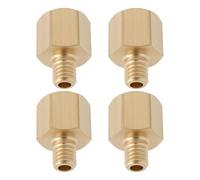Briny River 4 adattatori in ottone da 6 mm maschio a 1/8 BSP femmina, per collegare diversi tipi di tubi, apparecchiature per stampanti 3D