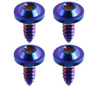 Briny River 4 viti in titanio M5 x 15 mm Torx a testa autofilettante per moto e biciclette, blu bruciato