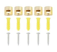 Briny River 5 Pezzi Gancio Per Lampadari Da Soffitto Cavo Per Cavi Tessili Cavi Per Lampade In PVC Supporto Per Cavi Montato In Superficie Per Cavi In Tessuto Inferiori A 7,8 Mm/0,31 Pollici (oro)