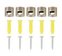 Briny River 5 Pezzi Gancio Per Lampadari Plafoniere Cavi Per Cavi Tessili Cavi Per Lampade In PVC Supporto Per Cavi Montato In Superficie Per Cavi In Tessuto Inferiori A 7,8 Mm/0,31 Pollici (bronzo)