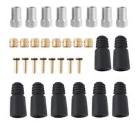 Briny River 8 Set Tubo Flessibile Freno A Disco Idraulico Bicicletta Tubo Flessibile Freno A Oliva Inserto Viti A Punta Kit Di Riparazione Connettore A Oliva Compatibile Con TEKTRO