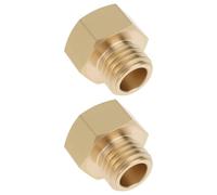Briny River Adattatore Per Manometro In Ottone Da 2 Pezzi M12X1,5 Maschio A 1/4" Femmina Per Sistemi Idraulici Apparecchiature Pneumatiche