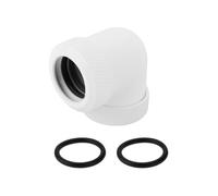 Briny River Adattatore Per Tubo Rigido G1/4 90 Gradi TWT90KNS-K12 Per Tubo Rigido OD14 Mm (bianco)