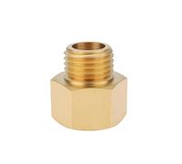 Briny River Adattatore Riduttore In Ottone Da 1 Pezzo M16 X 1,5 Femmina A M14 X 1,5 Maschio Per Idraulica Pneumatica