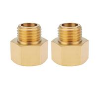 Briny River Adattatore riduttore in ottone per pneumatici idraulici, 2 pezzi, M16 x 1,5 femmina a M14 x 1,5 maschio